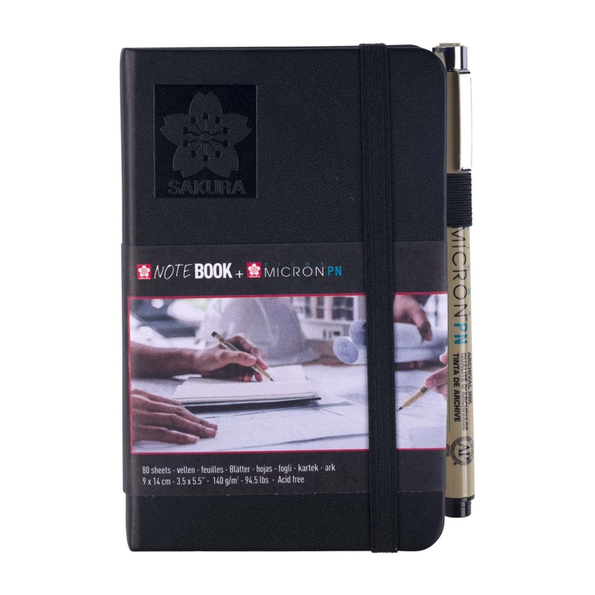 Sakura Sketch Note Book - Sketchbook Papel Blanco/Crema 80 Hojas, 140 g/m2 + Pigma PN - Image 7