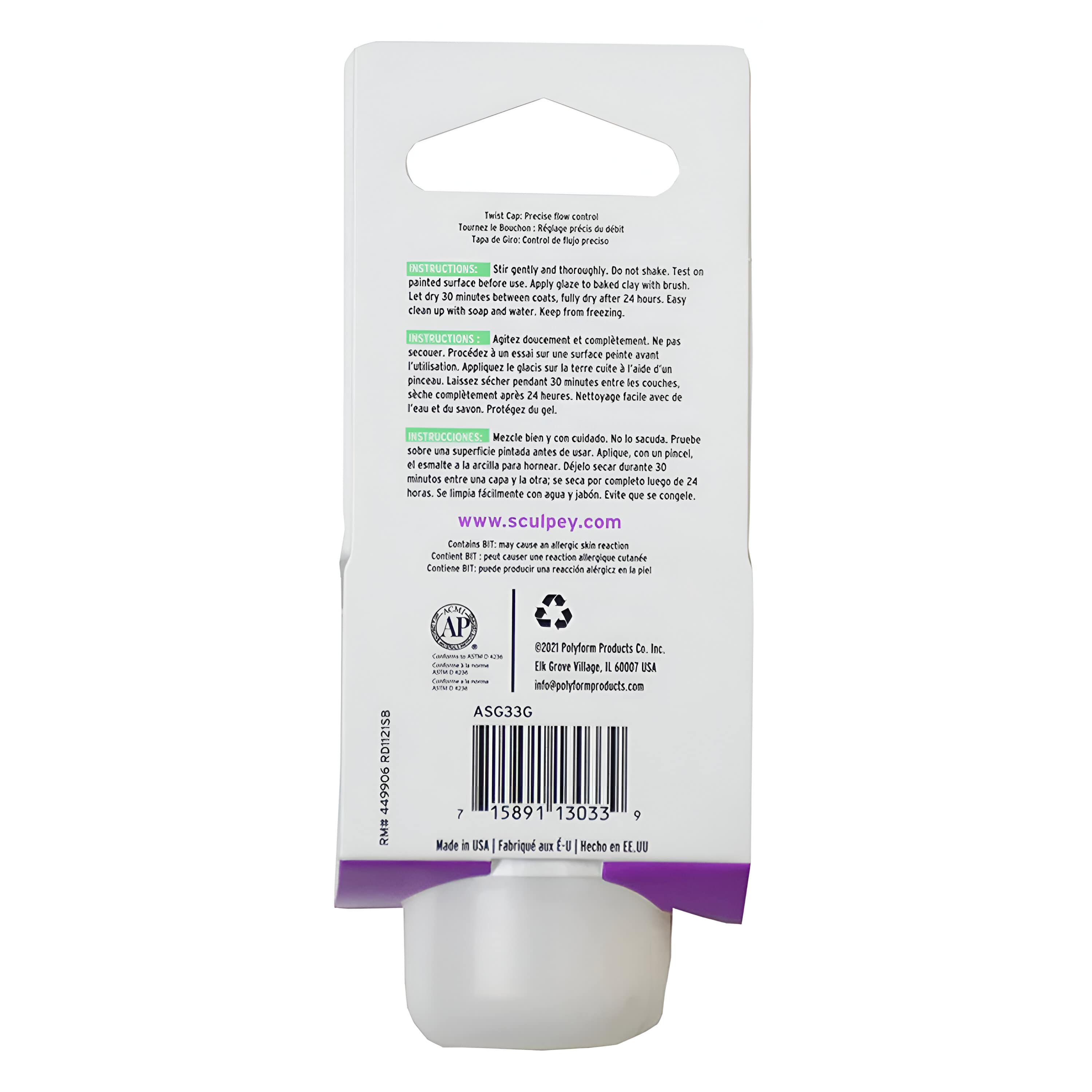 Sculpey Gloss Glaze - Accesorios para Arcilla Esmalte Brillante - Image 4