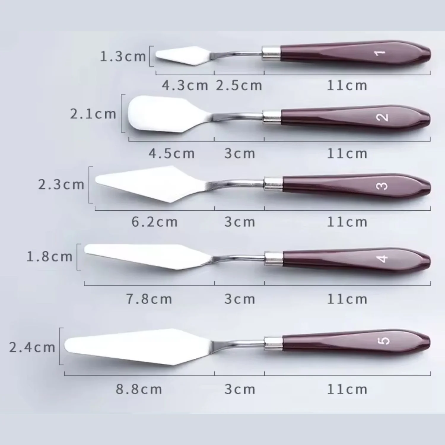 Set 5 Espátulas para Pintura - Image 3