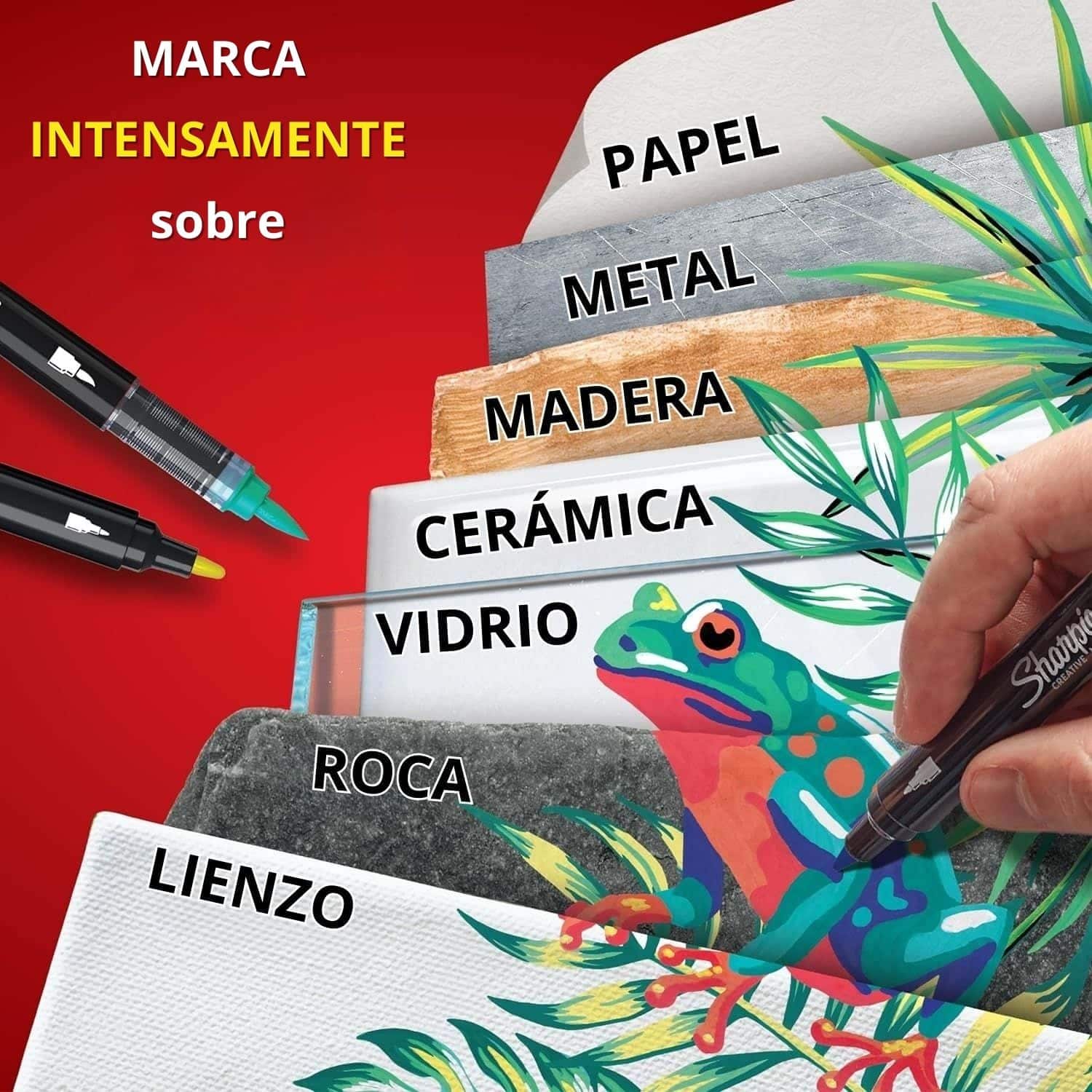 Sharpie Acrylic - Set 12 Marcadores Punta Pincel - Image 4