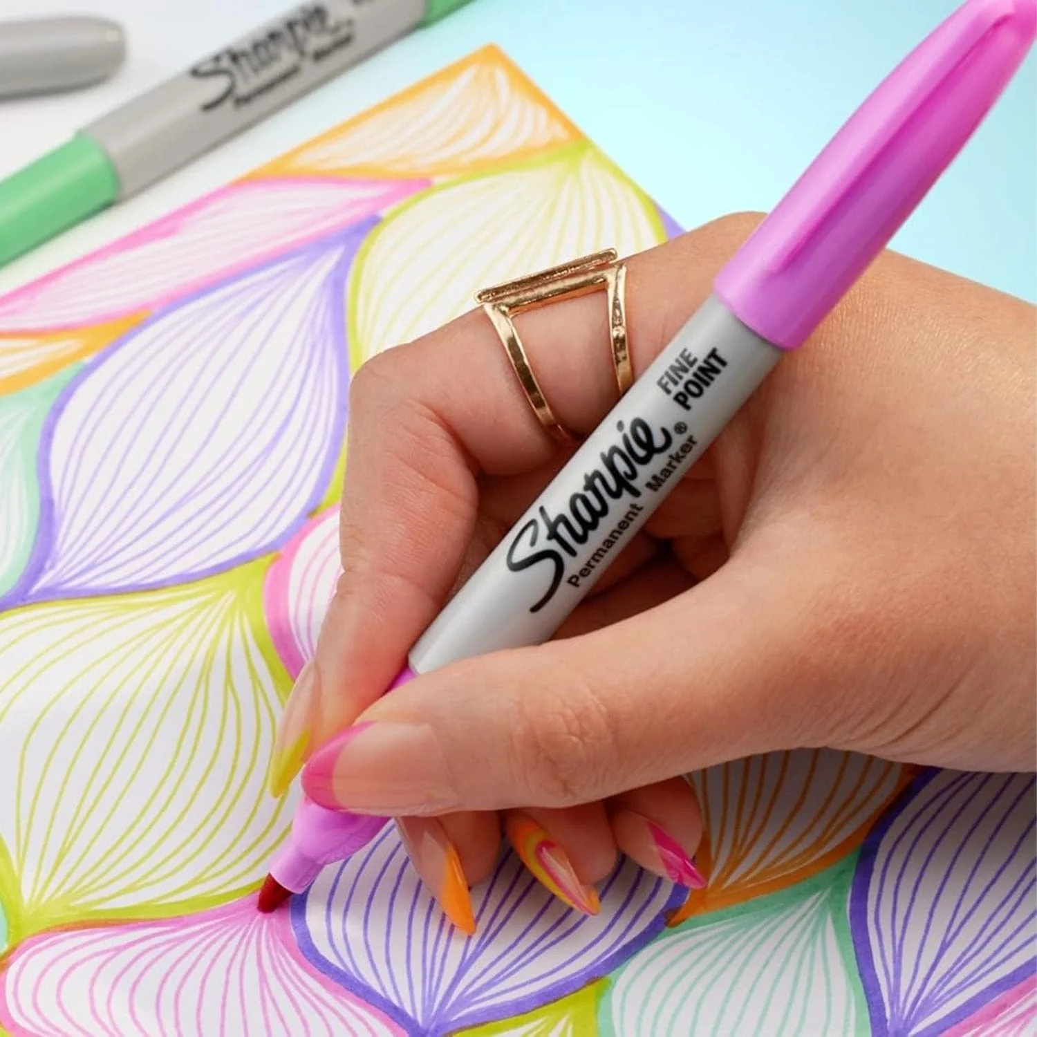 Sharpie - Set 24 Plumones Permanentes Punta Fina Glam - Image 2