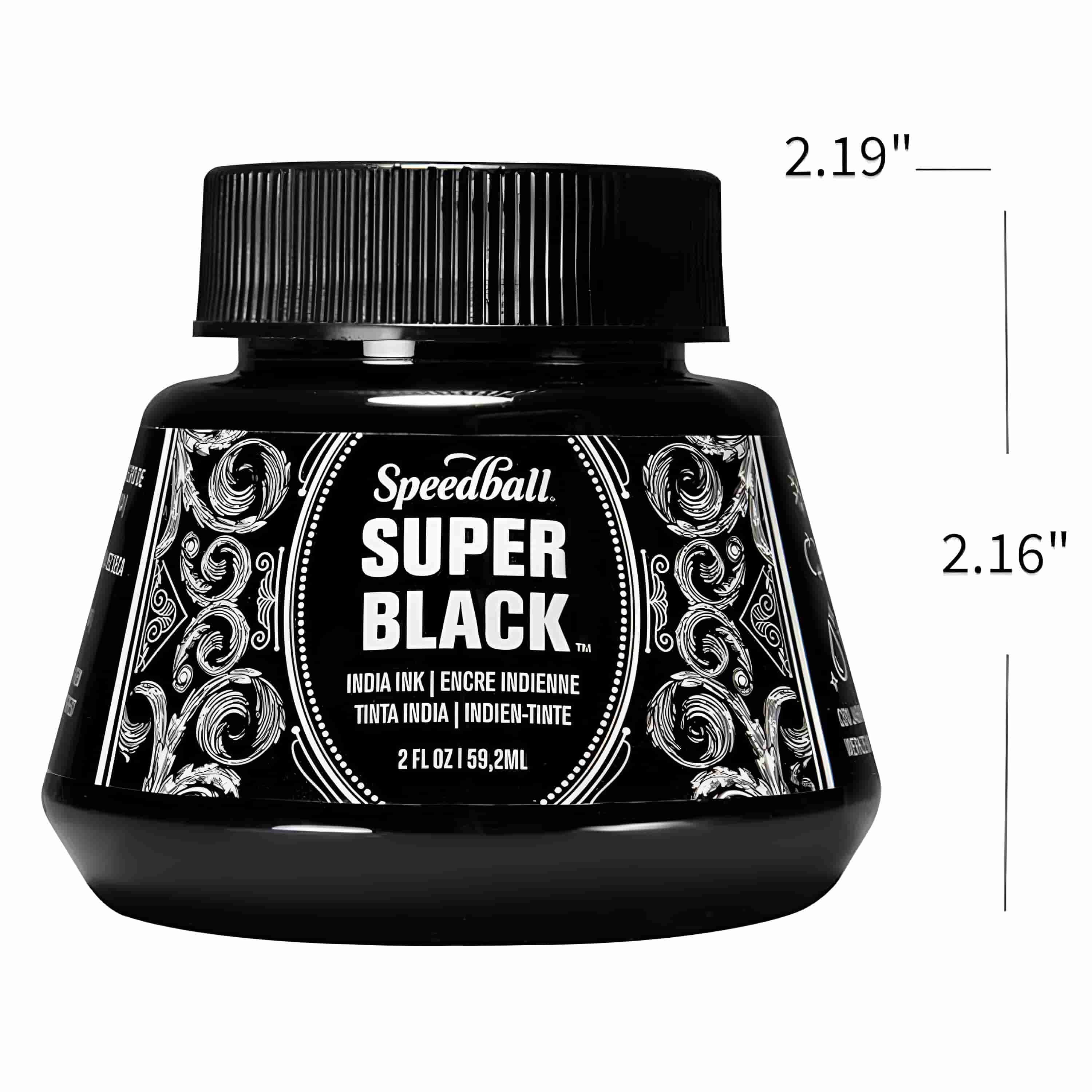 Speedball - Tinta China India Super Black 59.2 ml - Image 3