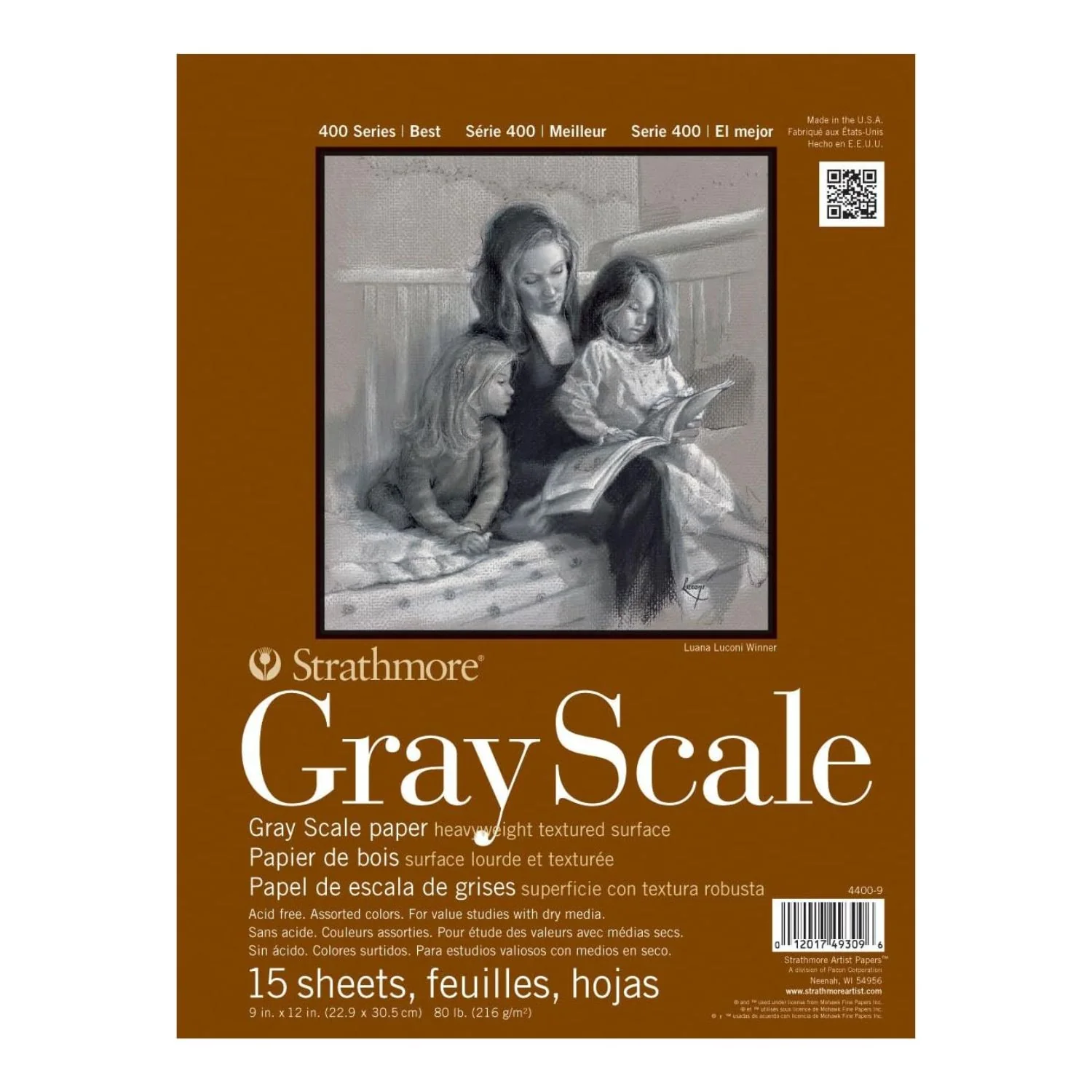 Strathmore 400 Series - Block para Dibujo Greyscale 216 g/m2 - Image 7