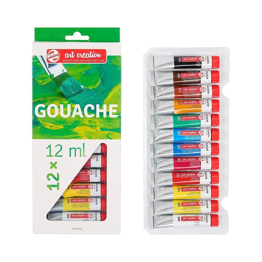 Talens Art Creation - Set 12 Pinturas Gouache Colores 12 ml