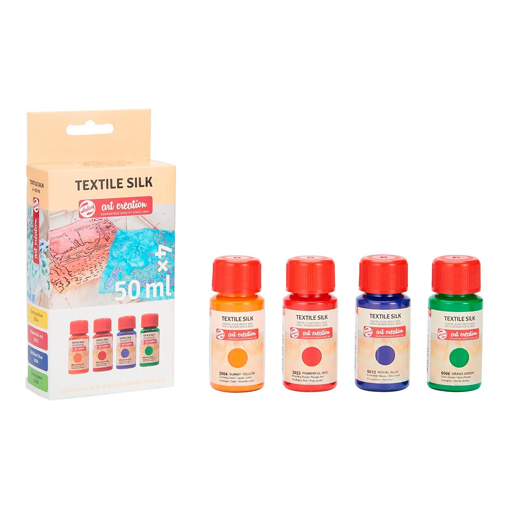 Talens Art Creation Textile - Set 4 Colores Pintura Textil para Seda 50 ml - Image 2