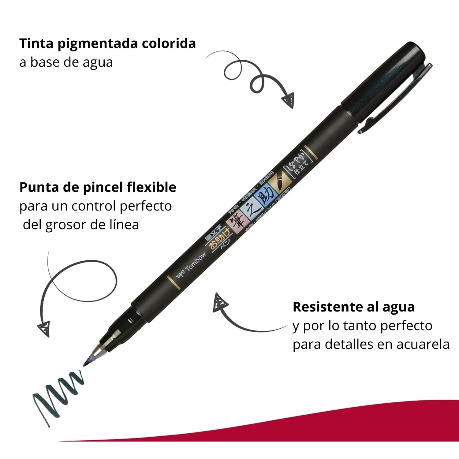 Tombow Fudenosuke - Lápiz de Caligrafía Punta Blanda, Negro - Image 4