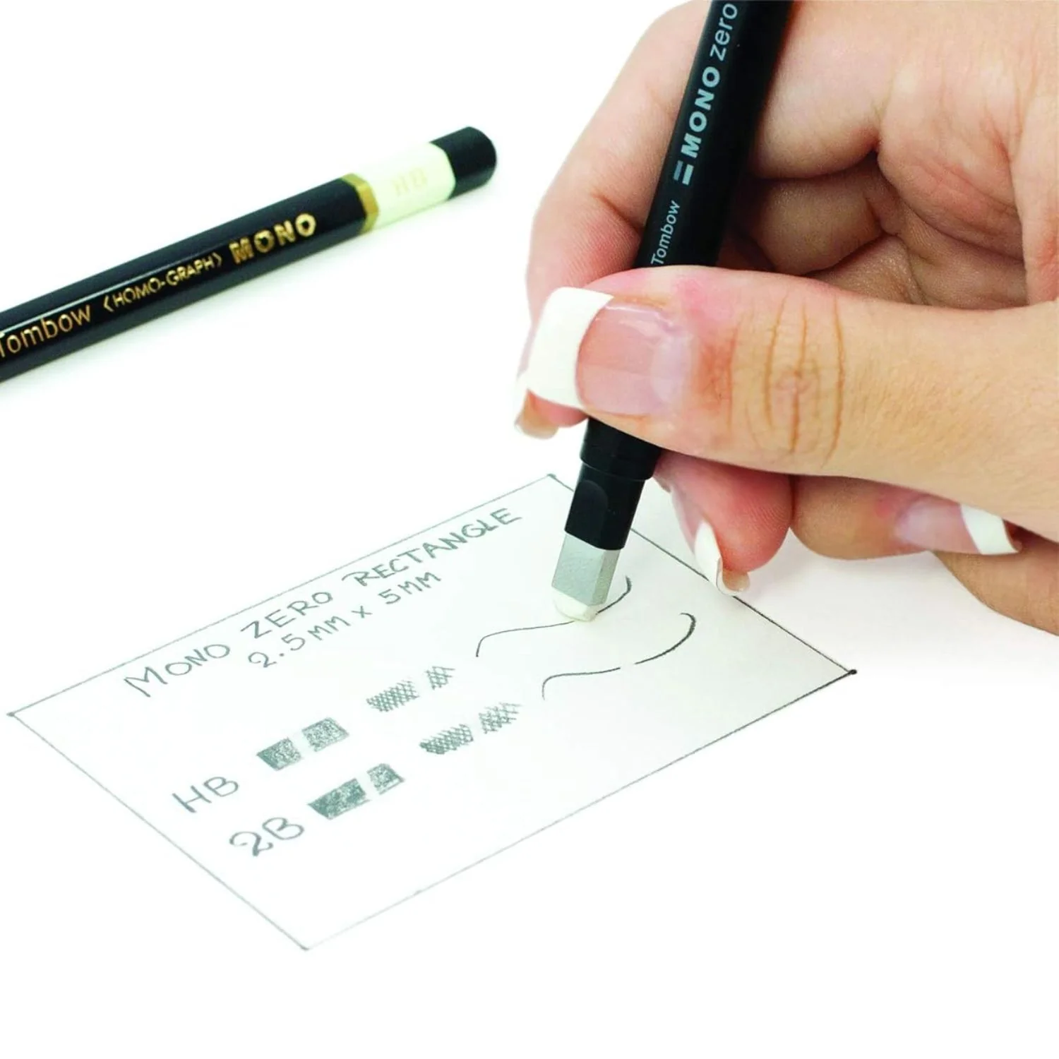 Tombow Mono Zero - Goma Rectangular 2,5x5 mm - Image 2