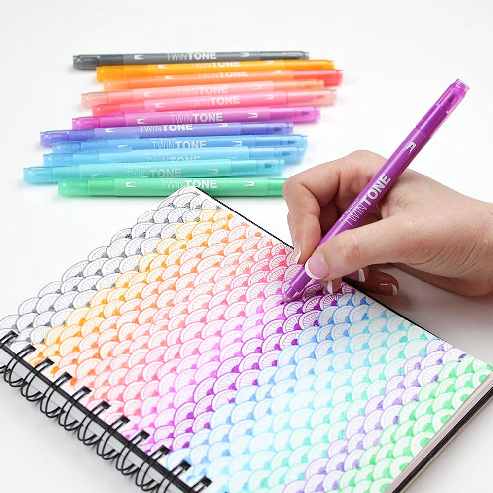 Tombow TwinTone - Set 12 Marcadores Pastels - Image 5
