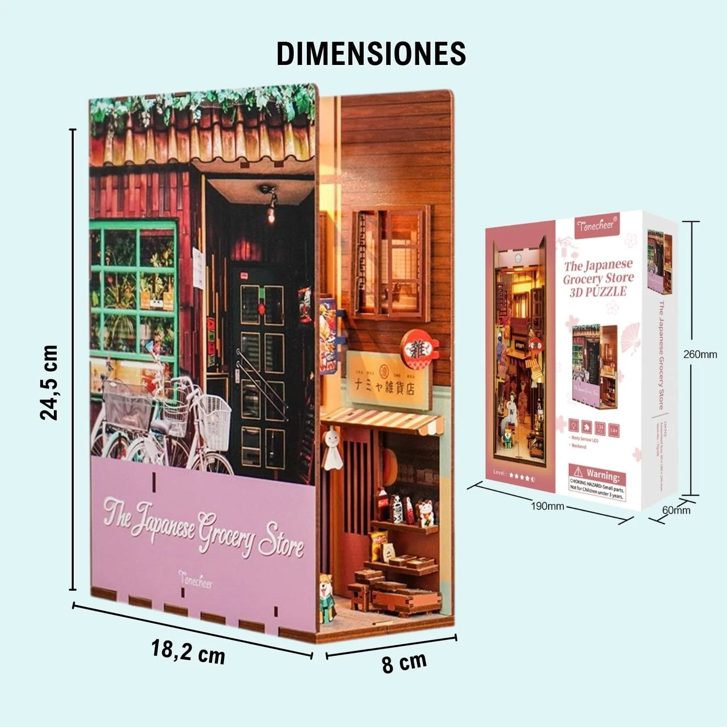 Tonecheer Book Nook - Separador de Libros Japanese Grocery Store - Image 3