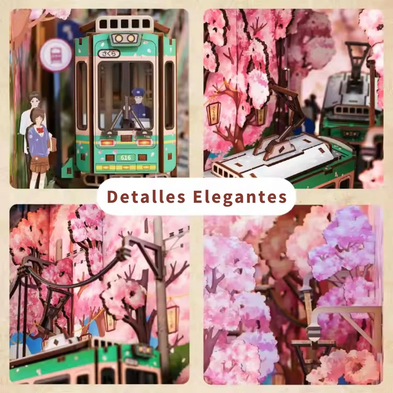 Tonecheer Book Nook - Separador de Libros Sakura's Travel - Image 5