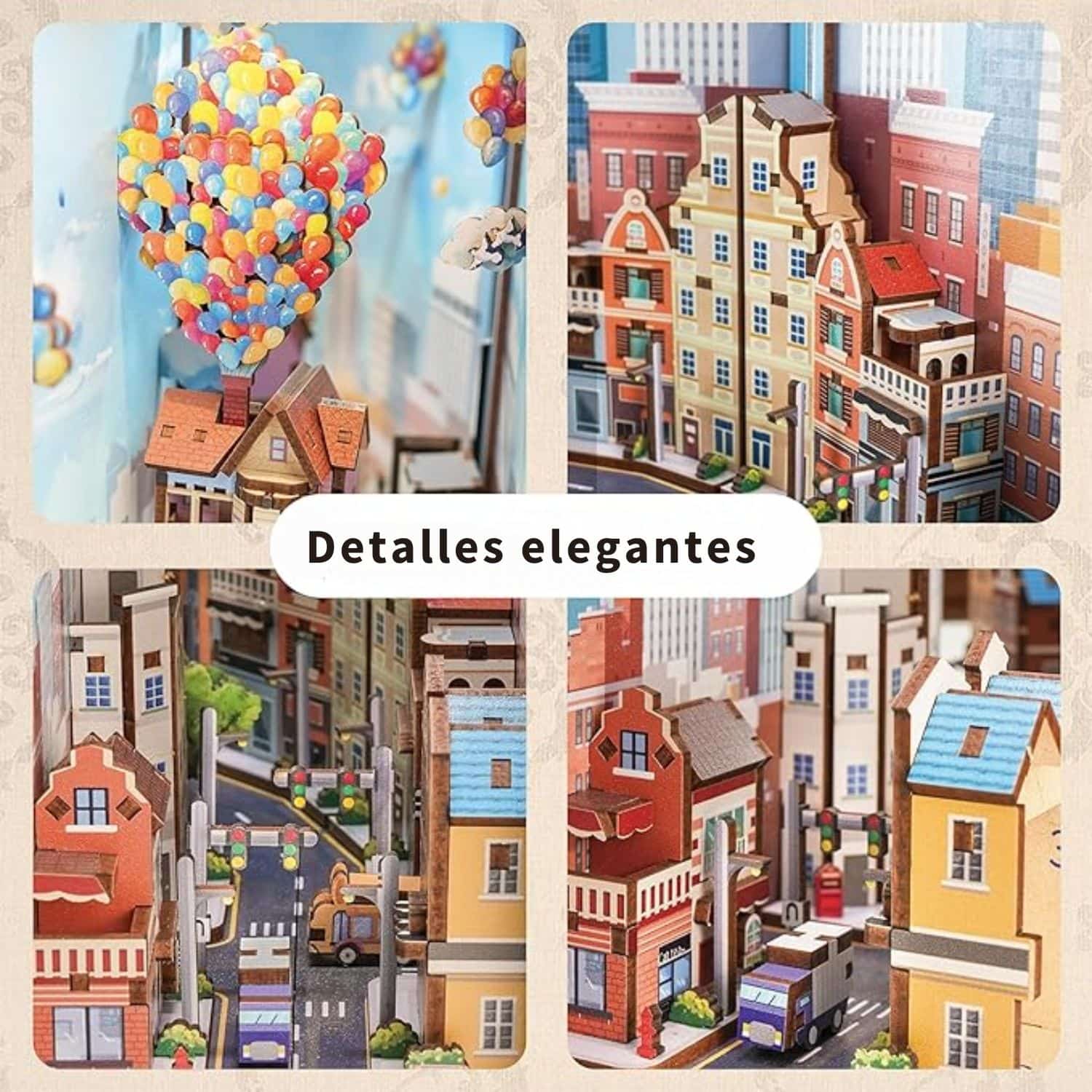 Tonecheer Book Nook - Separador de Libros Travel With The Wind - Image 6