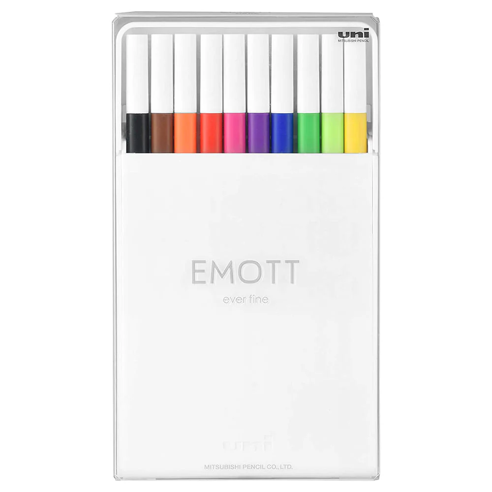Uni Emott - Set 10 Tiralíneas Punta 04 No.1