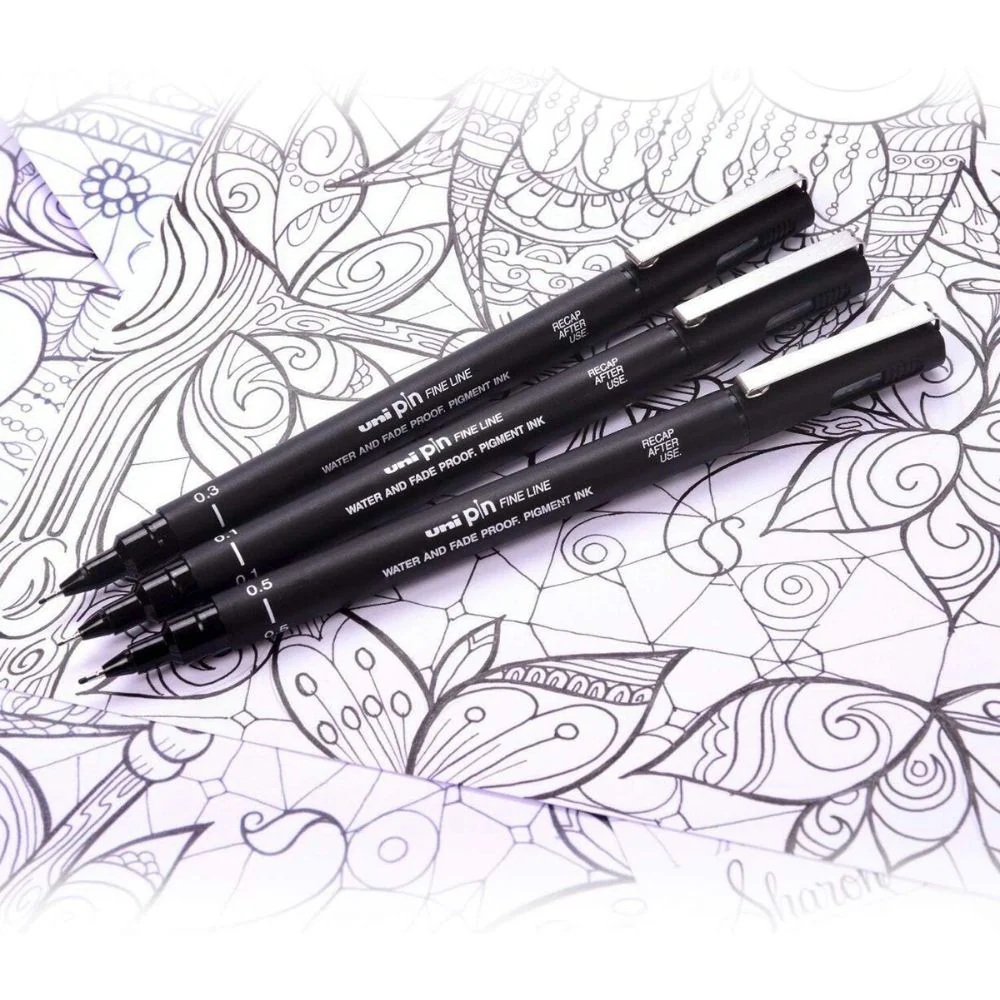 Uni Pin - Tiralíneas Fine Line Negro - Image 4