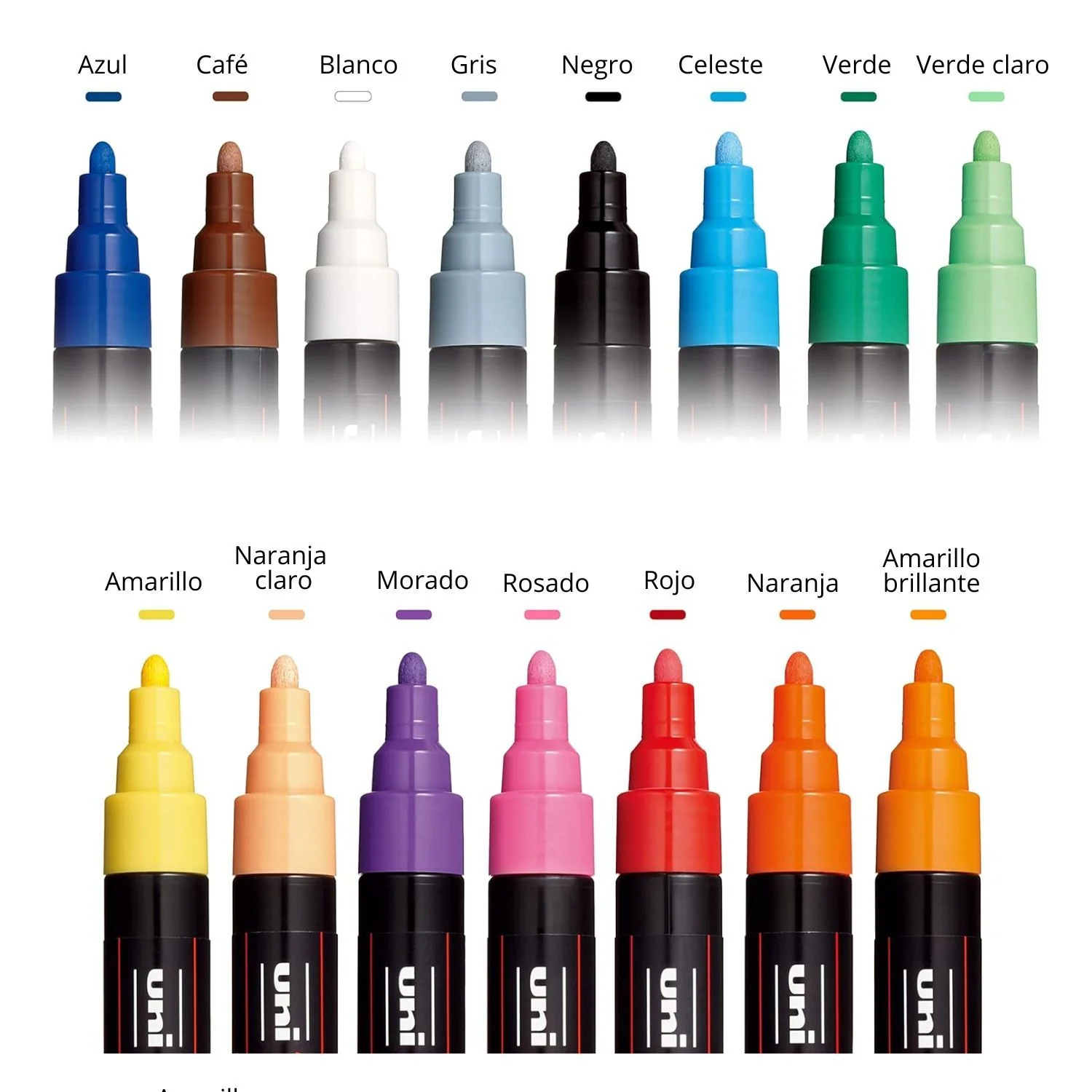 Uni Posca PC-5M - Set 15 Marcadores Medios - Image 6