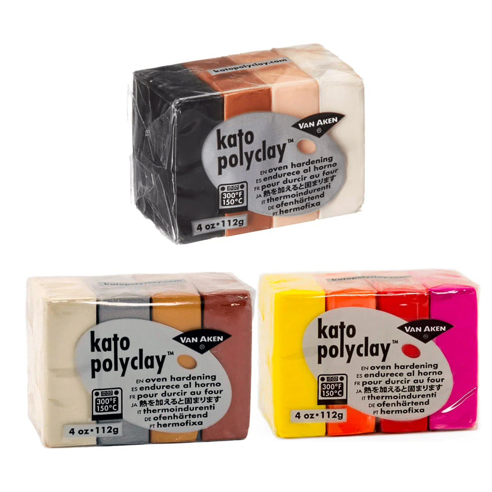 Van Aken Kato PolyClay - Set 4 Arcilla Polimérica 112 g
