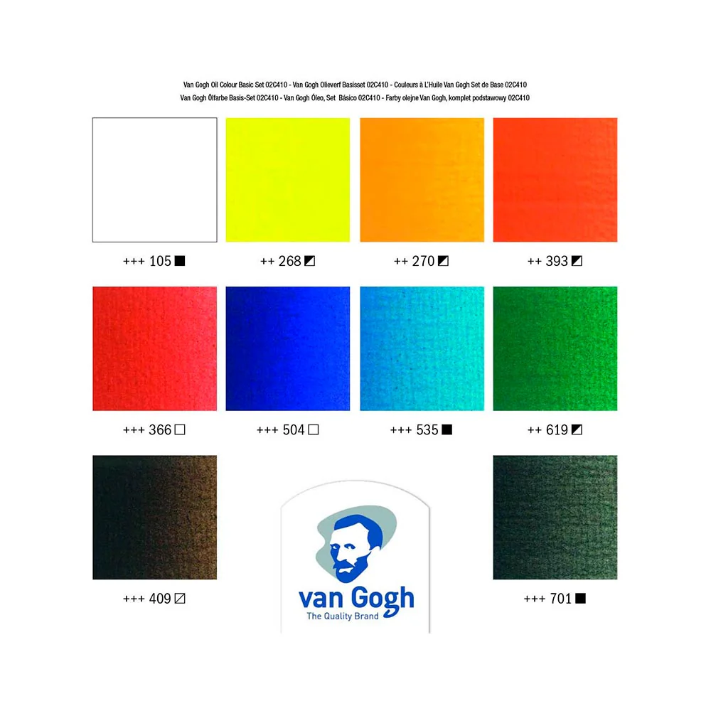 Van Gogh Oil Colour - Set 10 Óleos Tubos de 20 ml - Image 3