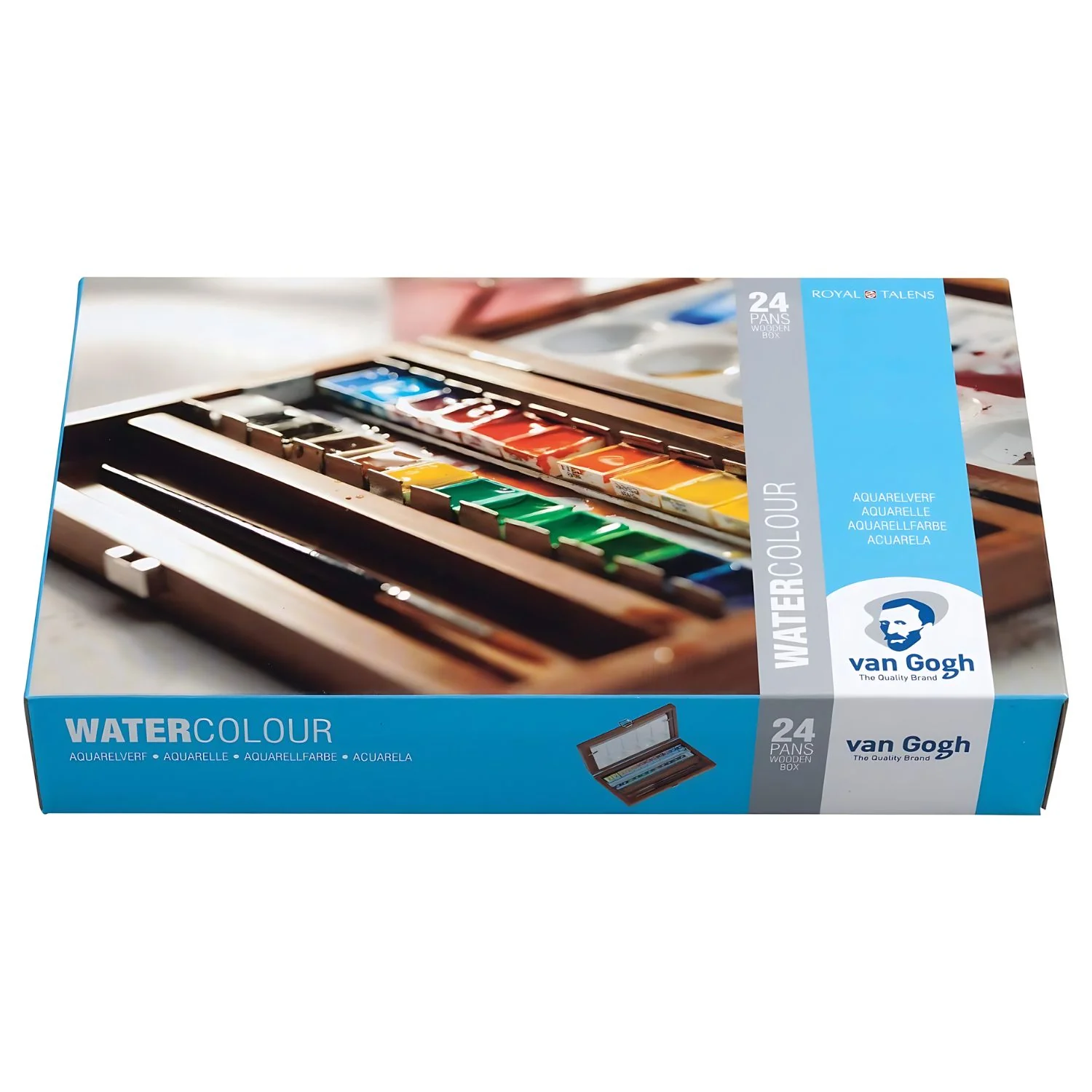 Van Gogh - Set 24 Acuarelas en Caja de Madera Pastillas y Accesorios - Image 3