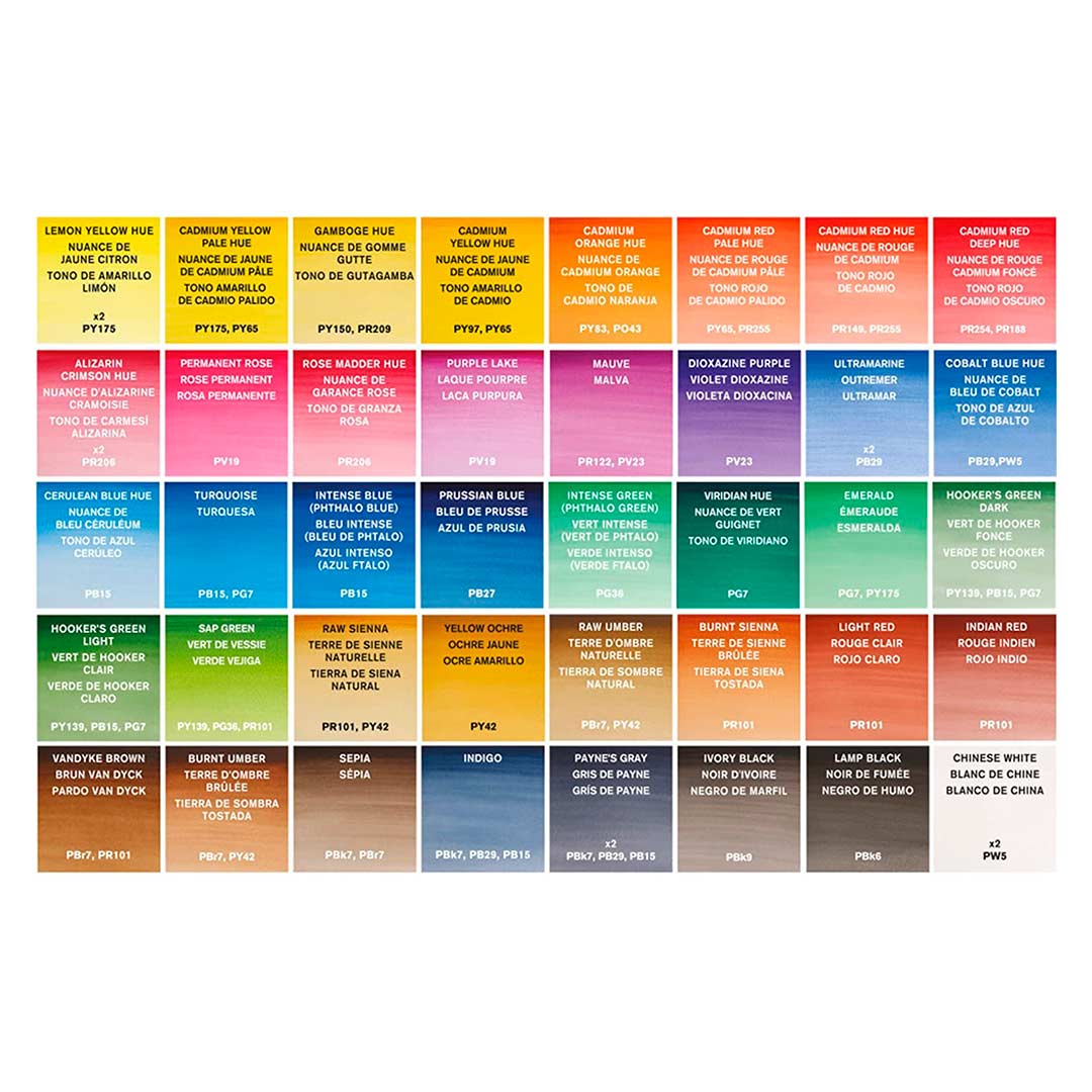 Winsor & Newton Cotman - Set 45 Acuarelas Studio Set, Medias Pastillas - Image 2