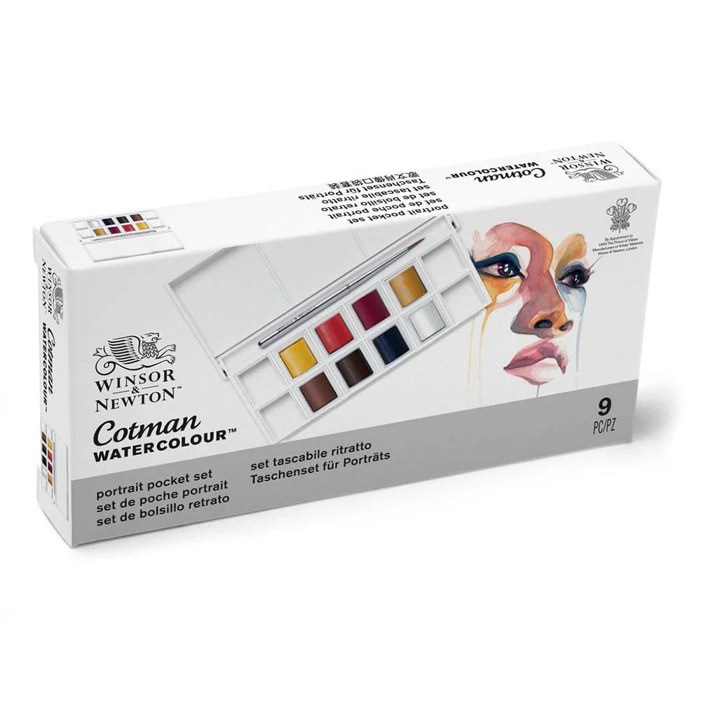 Winsor & Newton Cotman - Set 8 Acuarelas Pastilla Retrato - Image 2