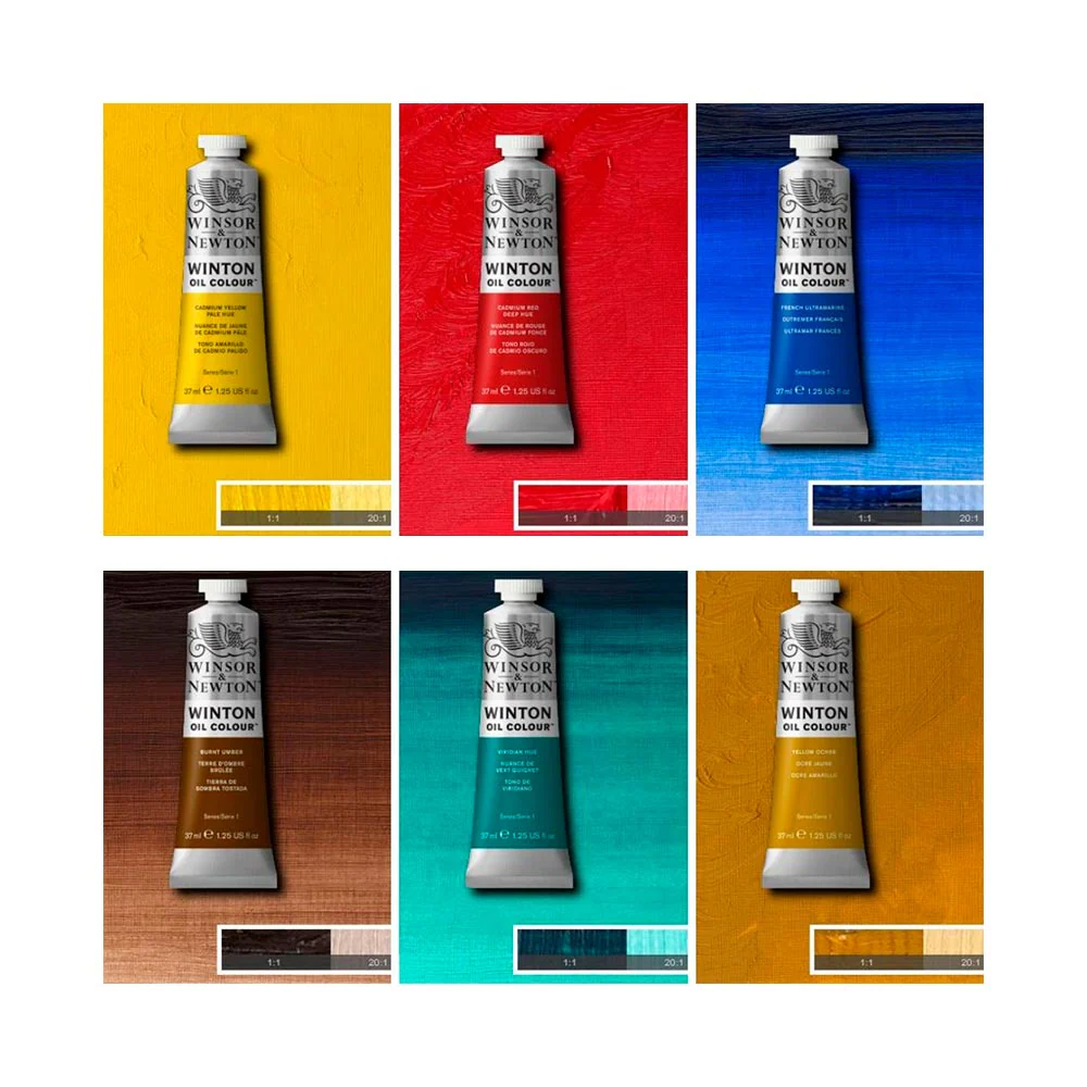 Winsor & Newton Winton - Set 6 Óleos en Tubos de 21 ml - Image 3