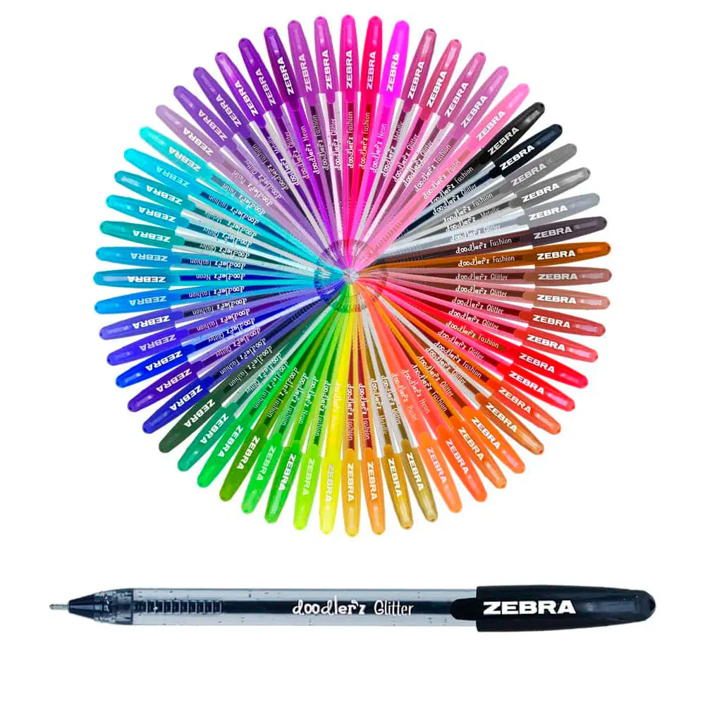 Zebra Doodlerz - Set 60 Lápices Gel 1 mm Colección Creativa - Image 2