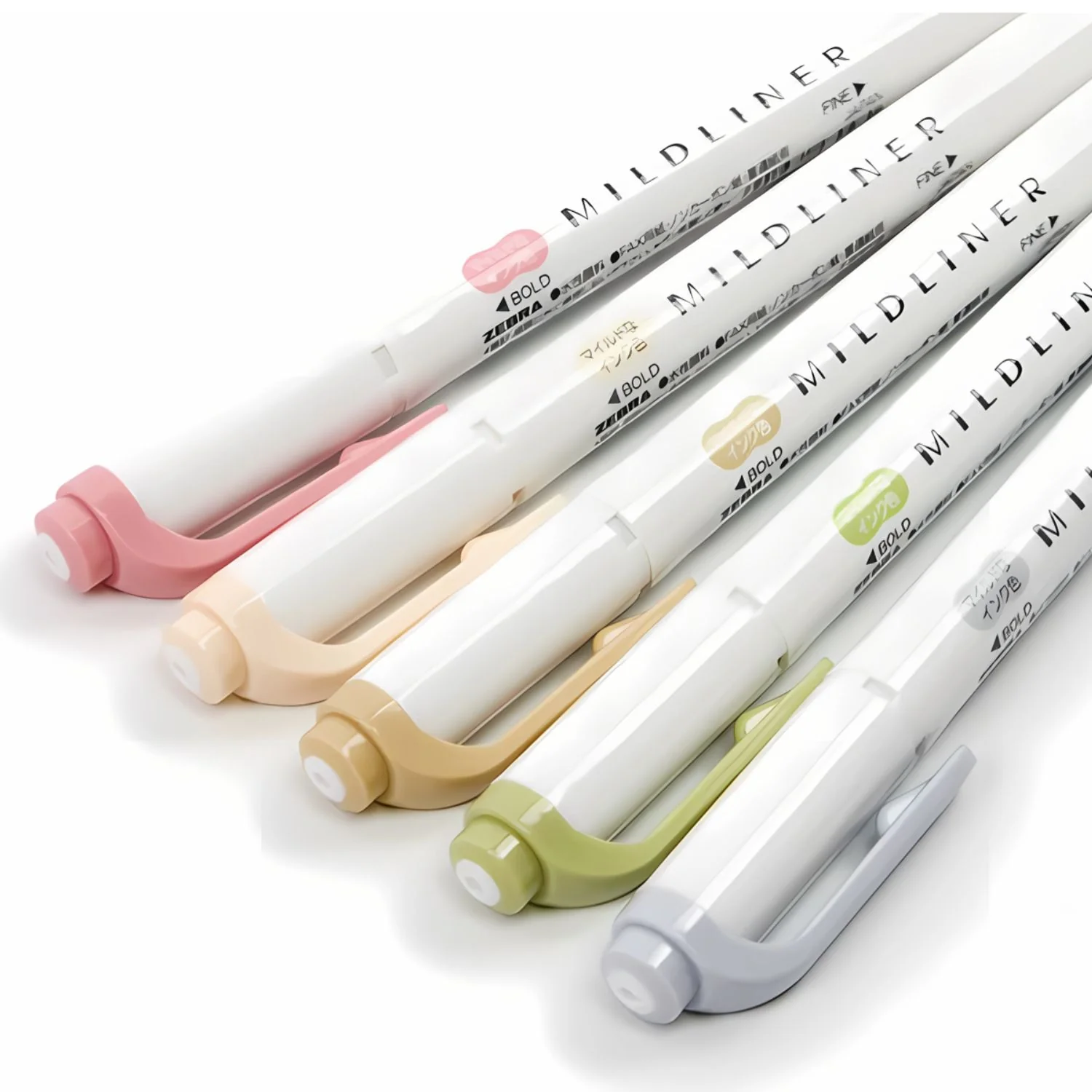 Zebra Mildliner - Set 5 Destacadores Soft Natural Colors - Image 4